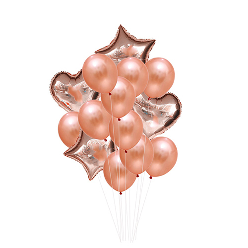 Rose Gold Foil Balloon Set